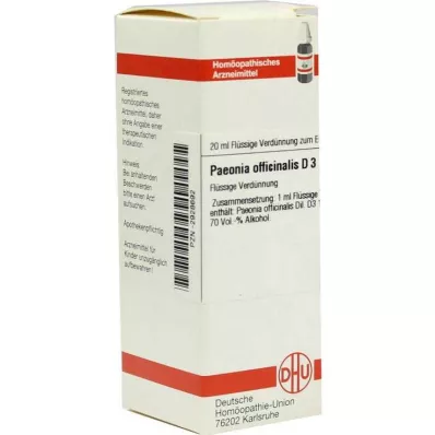 PAEONIA OFFICINALIS D 3 riedenie, 20 ml PAEONIA OFFICINALIS D 3 riedenie, 20 ml
