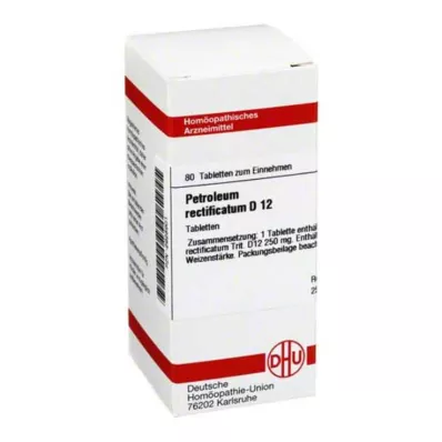 PETROLEUM RECTIFICATUM D 12 tabliet, 80 kapsúl