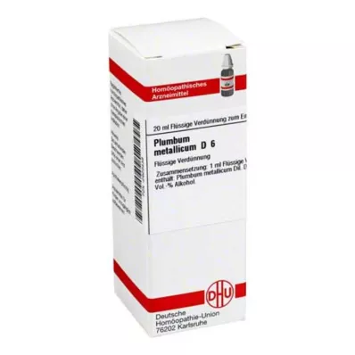 PLUMBUM METALLICUM D 6 riedenie, 20 ml