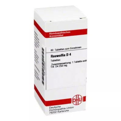 RAUWOLFIA D 4 tablety, 80 kapsúl