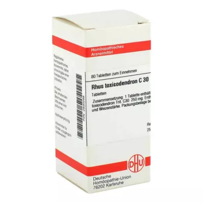 RHUS TOXICODENDRON C 30 tabliet, 80 ks RHUS TOXICODENDRON C 30 tabliet, 80 ks