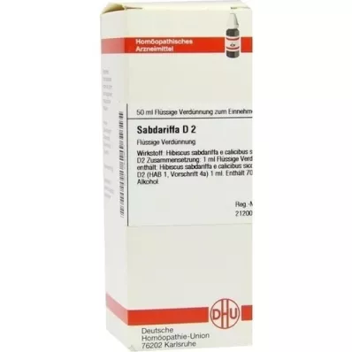 SABDARIFFA D 2 riedenie, 50 ml