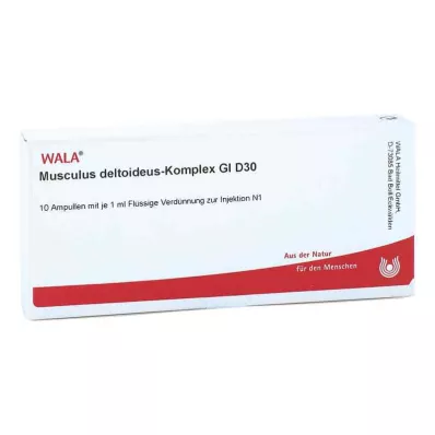 MUSCULUS DELTOIDEUS Komplex GL D 30 ampuliek, 10X1 ml MUSCULUS DELTOIDEUS Komplex GL D 30 ampuliek, 10X1 ml