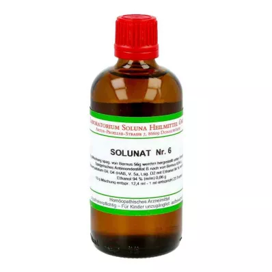 SOLUNAT č. 6 kvapky, 100 ml SOLUNAT č. 6 kvapky, 100 ml