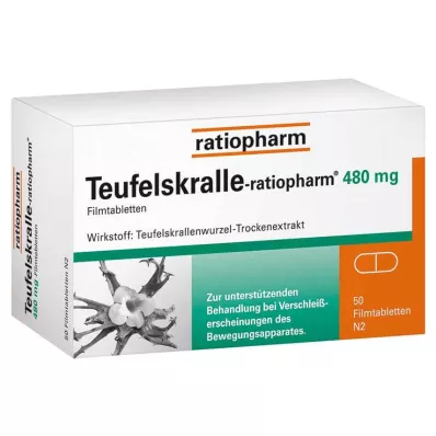 TEUFELSKRALLE-RATIOPHARM Filmom obalené tablety, 50 ks