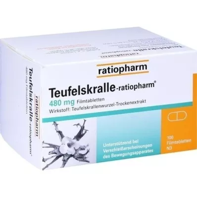 TEUFELSKRALLE-RATIOPHARM Filmom obalené tablety, 100 ks