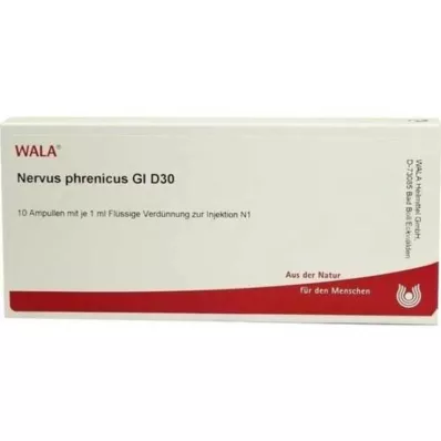 NERVUS PHRENICUS GL D 30 ampuliek, 10X1 ml NERVUS PHRENICUS GL D 30 ampuliek, 10X1 ml