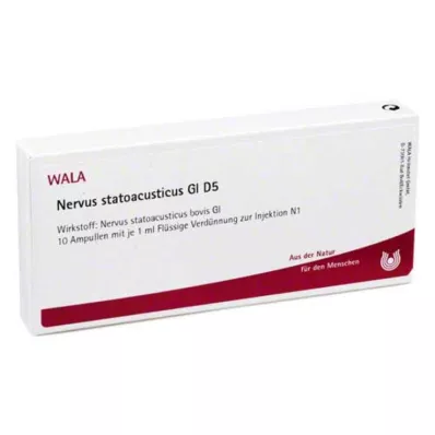 NERVUS STATOACUSTICUS GL D 5 ampuliek, 10X1 ml NERVUS STATOACUSTICUS GL D 5 ampuliek, 10X1 ml