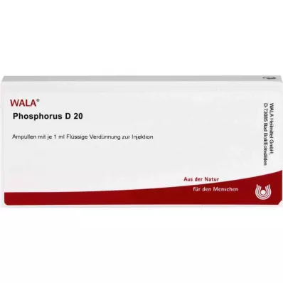 PHOSPHORUS D 20 ampuliek, 10X1 ml PHOSPHORUS D 20 ampuliek, 10X1 ml