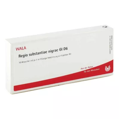 REGIO substantiae nigrae GL D 6 ampuliek, 10X1 ml REGIO substantiae nigrae GL D 6 ampuliek, 10X1 ml
