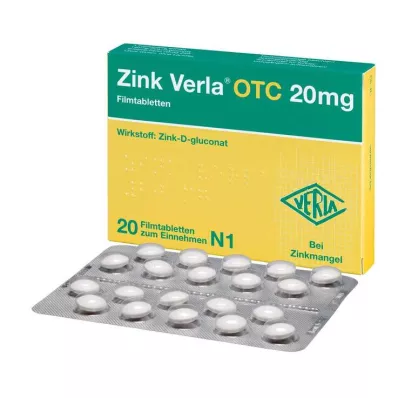 ZINK VERLA OTC 20 mg filmom obalené tablety, 20 ks ZINK VERLA OTC 20 mg filmom obalené tablety, 20 ks