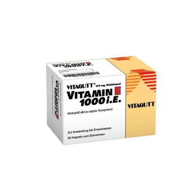 VITAGUTT Vitamín E 1000 mäkkých kapsúl, 60 ks VITAGUTT Vitamín E 1000 mäkkých kapsúl, 60 ks