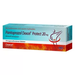 PANTOPRAZOL Dexcel Protect 20 mg enterálne obalené tablety, 14 ks