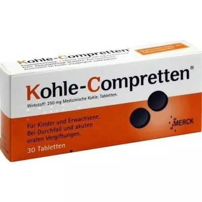 KOHLE Compretten tablety, 30 ks