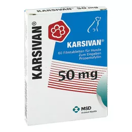KARSIVAN 50 filmom obalených tabliet pre psov, 60 ks