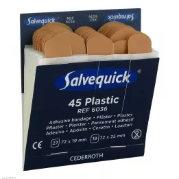 SALVEQUICK Omietkové pásy vodotesné Náplň 6036, 45 ks