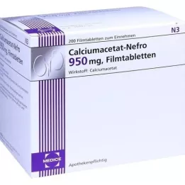 CALCIUMACETAT NEFRO 950 mg filmom obalené tablety, 200 kusov