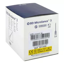 BD MICROLANCE Kanyla 20 G 1 1/2 0,9x40 mm, 100 ks