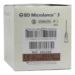 BD MICROLANCE Kanyla 26 G 3/8 0,45x10 mm, 100 ks