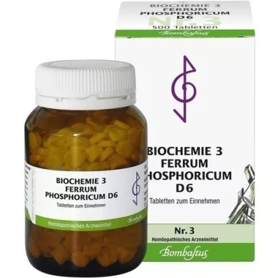 BIOCHEMIE 3 Ferrum phosphoricum D 6 tabliet, 500 ks