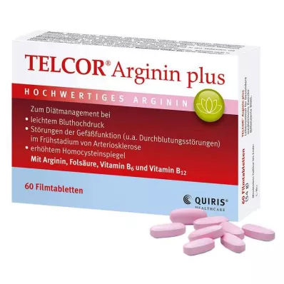 TELCOR Arginín plus filmom obalené tablety, 60 ks TELCOR Arginín plus filmom obalené tablety, 60 ks