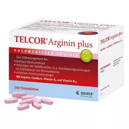 TELCOR Arginín plus filmom obalené tablety, 240 kapsúl