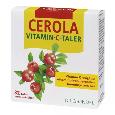 CEROLA Vitamín C Taler Grandel, 32 ks