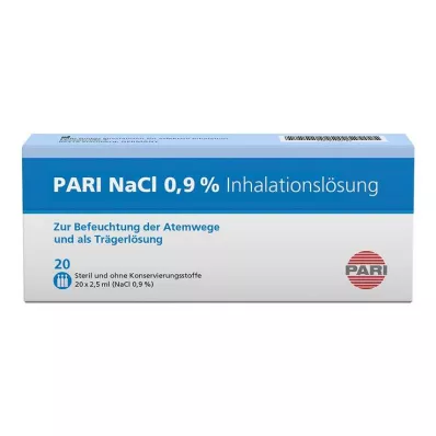 PARI Inhalačný roztok NaCl ampulky, 20X2,5 ml PARI Inhalačný roztok NaCl ampulky, 20X2,5 ml