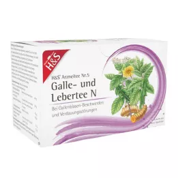 H&amp;S Žlčový a pečeňový čaj N filtračné vrecúška, 20X2,0 g
