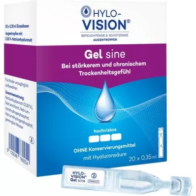 HYLO-VISION Jednodávkové pipety Gel sine, 20X0,35 ml