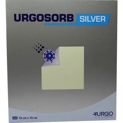 URGOSORB Strieborné kompresy 10x10 cm, 10 ks