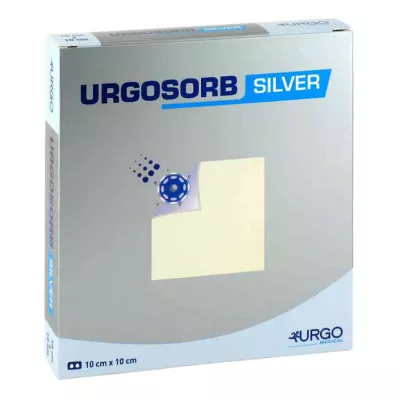 URGOSORB Strieborné kompresy 10x10 cm, 10 ks