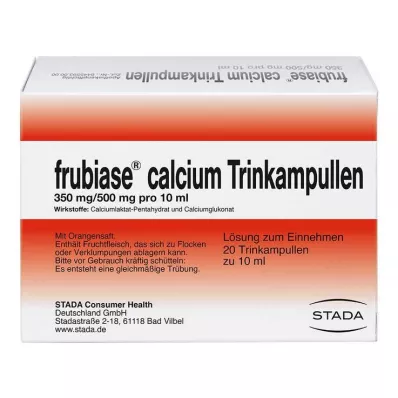 FRUBIASE CALCIUM T Ampulky na pitie, 20 ks FRUBIASE CALCIUM T Ampulky na pitie, 20 ks