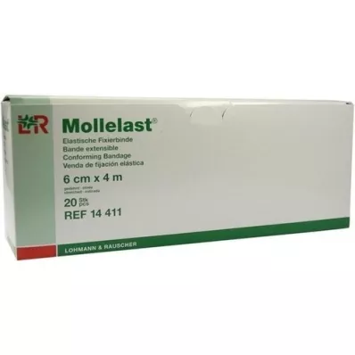 MOLLELAST Obväzy 6 cmx4 m balené jednotlivo, 20 ks