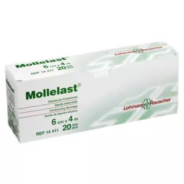 MOLLELAST Obväzy 6 cmx4 m balené jednotlivo, 20 ks