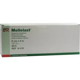 MOLLELAST Obväzy 8 cmx4 m balené jednotlivo, 20 ks