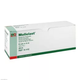 MOLLELAST Obväzy 8 cmx4 m balené jednotlivo, 20 ks