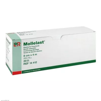MOLLELAST Obväzy 8 cmx4 m balené jednotlivo, 20 ks