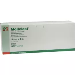 MOLLELAST Obväzy 10 cmx4 m balené jednotlivo, 20 ks