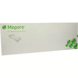 MEPORE Sterilný obväz na rany 9x30 cm, 30 ks