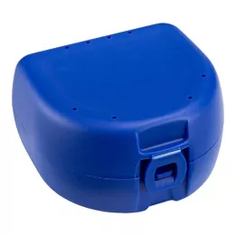 PROTHESEN ZAHNSPANGENBOX univerzálna tmavomodrá, 1 ks