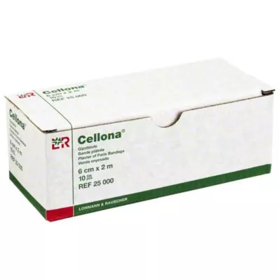 CELLONA Sadrový obväz 6 cmx2 m, 2X5 ks