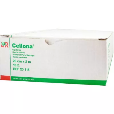 CELLONA Sadrový obväz 20 cmx2 m, 2X5 ks