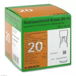 NATRIUMCHLORID 20% MPC Elektrolytový koncentrát, 20X10 ml