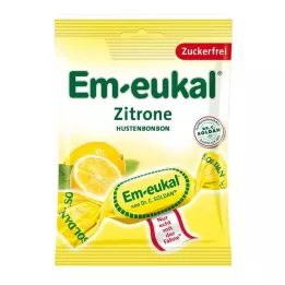 EM-EUKAL Citrónové cukríky bez cukru, 75 g