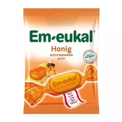EM-EUKAL Cukríky plnené medom s obsahom cukru, 75 g
