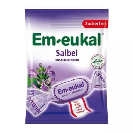 EM-EUKAL Šalviové cukríky bez cukru, 75 g