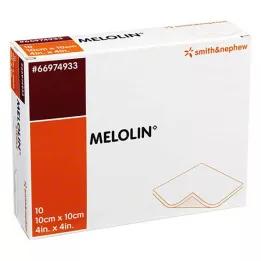 MELOLIN Sterilné obväzy na rany 10x10 cm, 10 ks