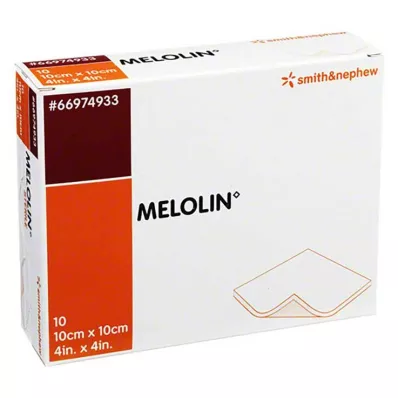 MELOLIN Sterilné obväzy na rany 10x10 cm, 10 ks
