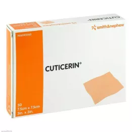 CUTICERIN Gáza 7,5x7,5 cm s masťovým povlakom, 50 ks